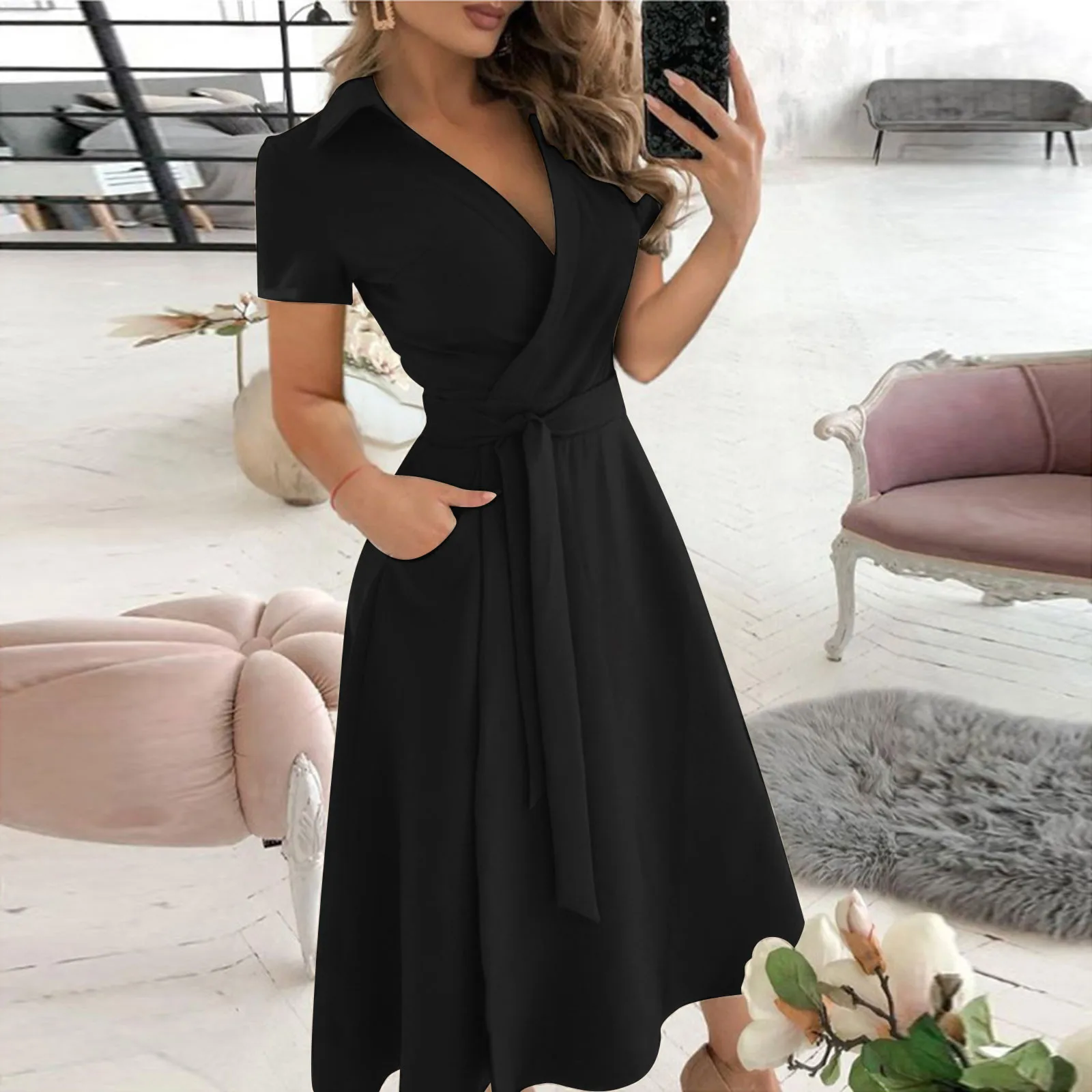 Женское офисное платье с рюшам – обзор и цена Women'S Red Formal Wear