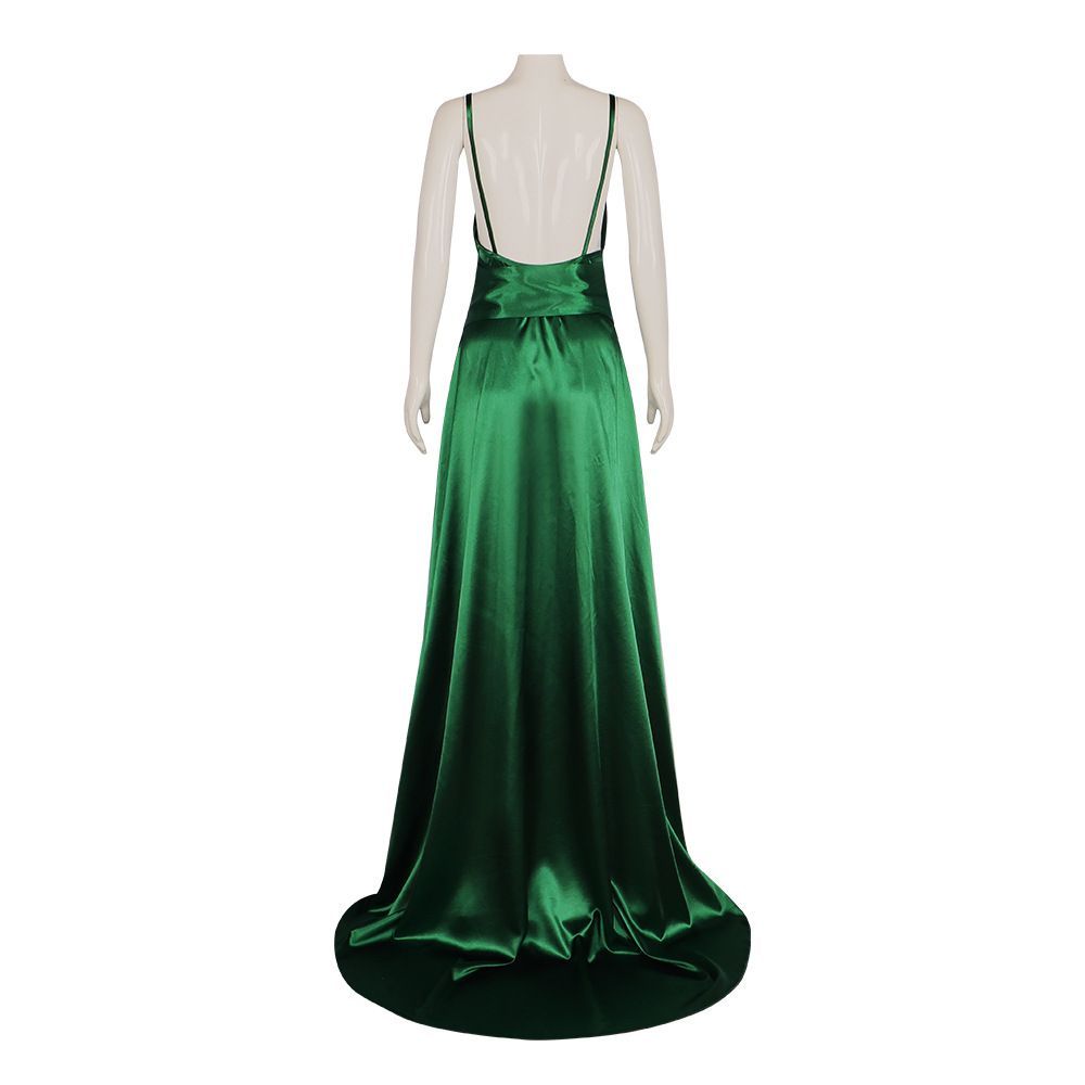 Изумрудное атласное платье-ком – обзор и цена Evening Gown