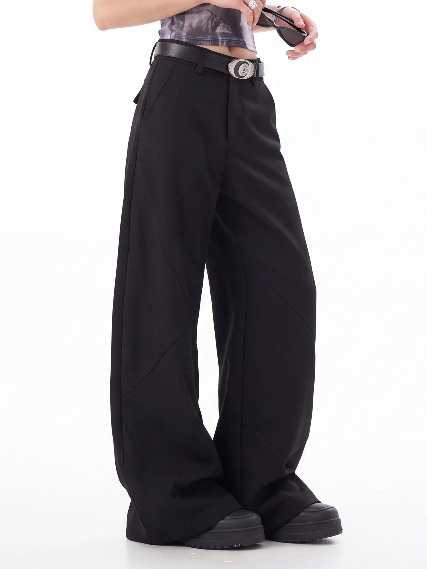 Черные женские брюки с высокой – обзор и цена Tailored Trouser Wide