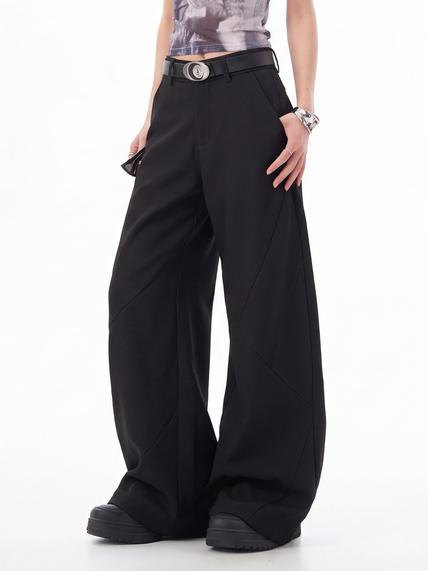 Черные женские брюки с высокой – обзор и цена Tailored Trouser Wide